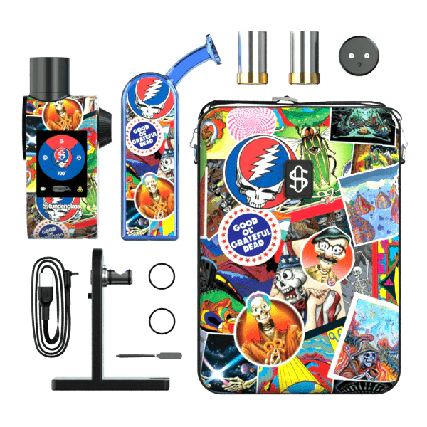 Grateful Dead x Stündenglass Modül + Dok Deluxe Travel Set - Legacy Patchwork - Image 9