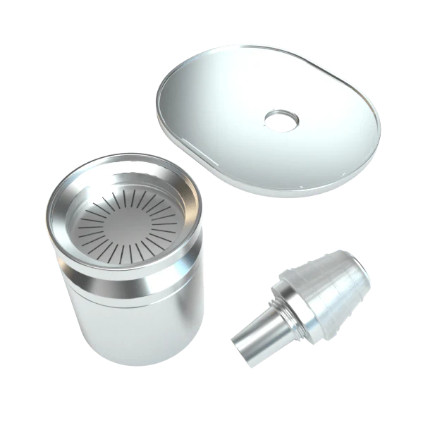 Polished Silver Infusion Chamber Assembly