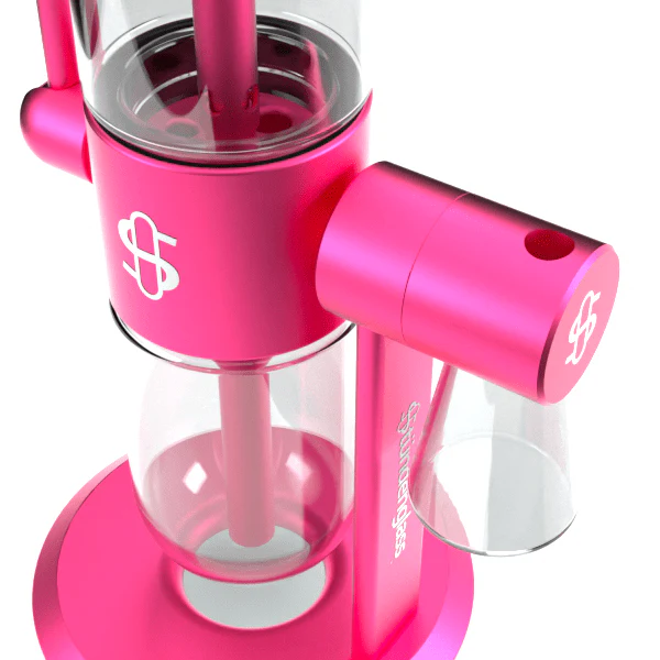 Stündenglass Ash Catcher - Pink | Borosilicate Glass & Anodized Aluminum - Image 3