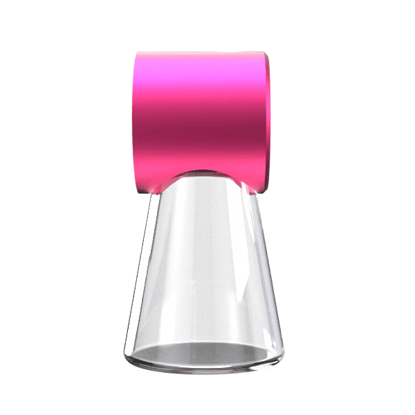 Stündenglass Ash Catcher - Pink | Borosilicate Glass & Anodized Aluminum - Image 4