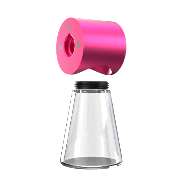 Stündenglass Ash Catcher - Pink | Borosilicate Glass & Anodized Aluminum - Image 5