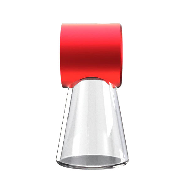 Stündenglass Ash Catcher - Red | Borosilicate Glass & Anodized Aluminum - Image 4