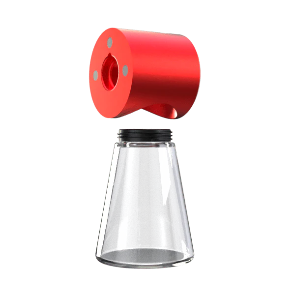 Stündenglass Ash Catcher - Red | Borosilicate Glass & Anodized Aluminum - Image 5